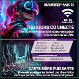 Greed® MK2 - High End PC Gamer - AMD Ryzen 7 5700X + Nvidia Geforce RTX 5060 Ti - Ordinateur RGB Ultra Rapide + PC Gaming 4K Raytracing avec 4.6 GHZ - 32 Go DDR4 RAM - 1 TB SSD - WLAN + W11 Pro - 6