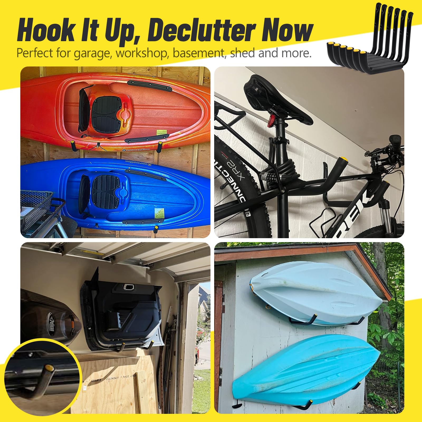 ☆ Custom Garage Hanger CK Ver.3 Amazon.com: GEEDAR Heavy Duty Garage Storage Hooks -120 LB