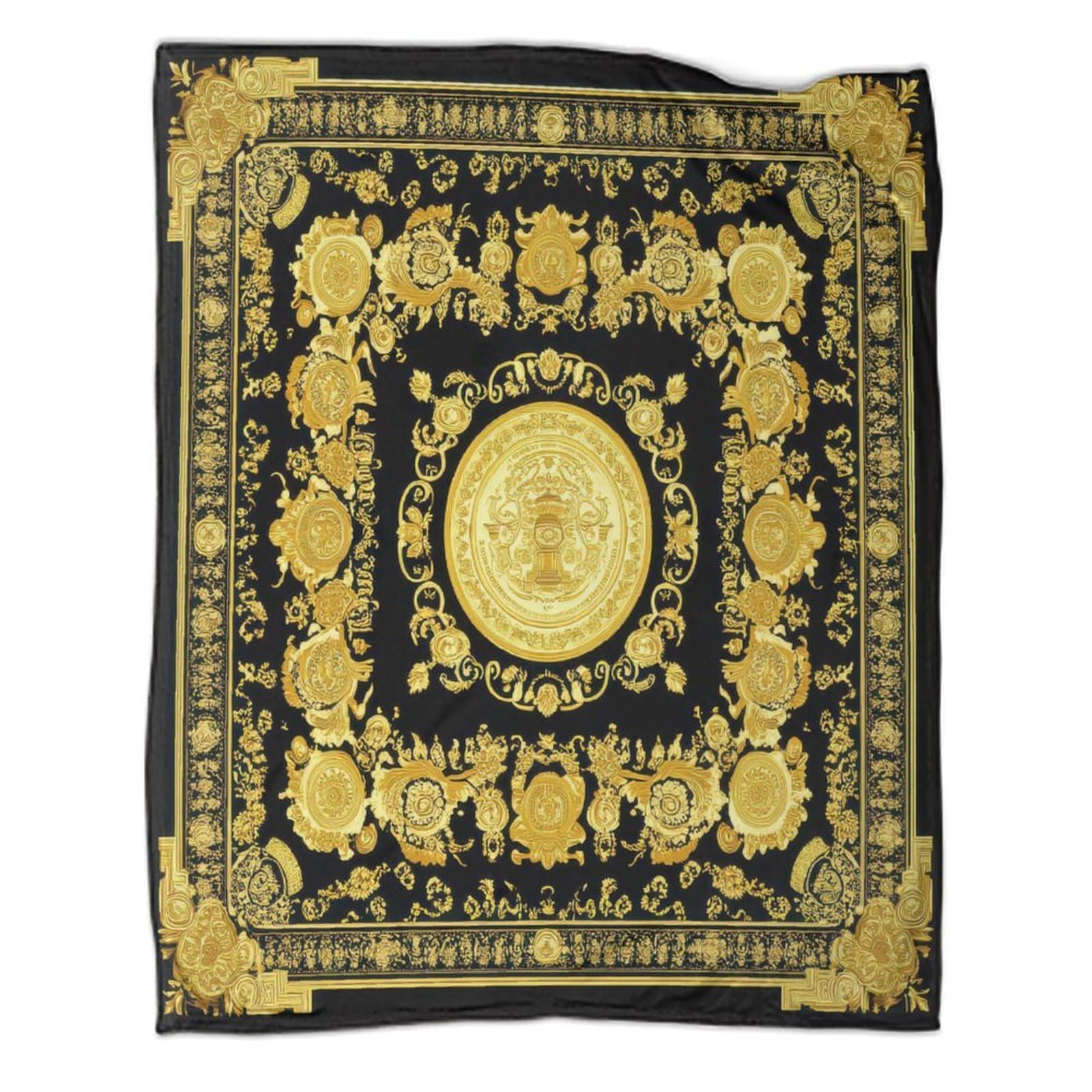 Jeté de canapé baroque orné idéal pour vos soirées et camping outdoor