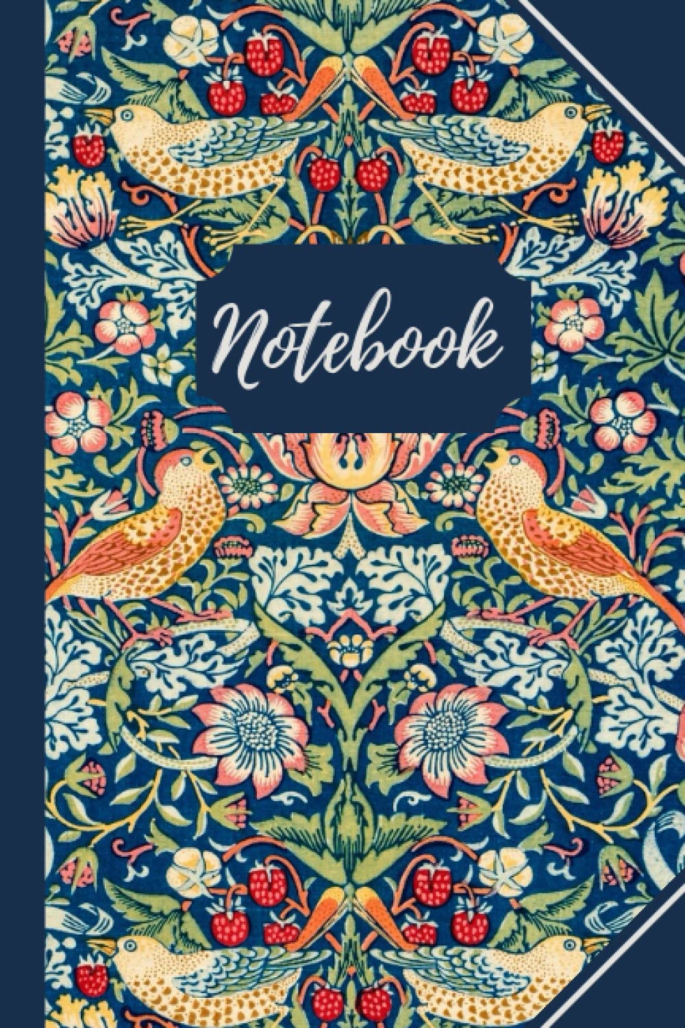 The Strawberry Thief: William Morris Inspired Graph Paper Journal