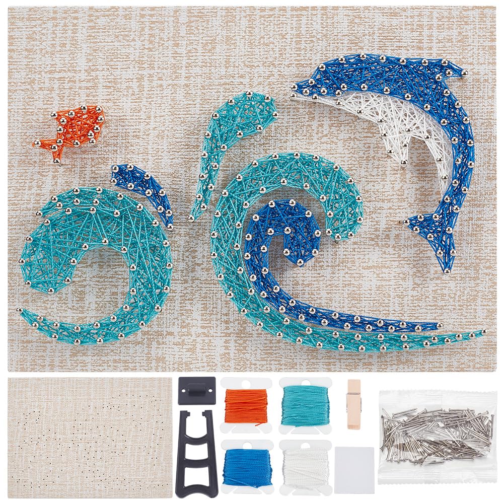 WEBEEDY DIY String Art Kit Kat Craft Kit Creatieve Craft Kits voor en Jongens Volwassen Thuis Wandtafel Decoraties