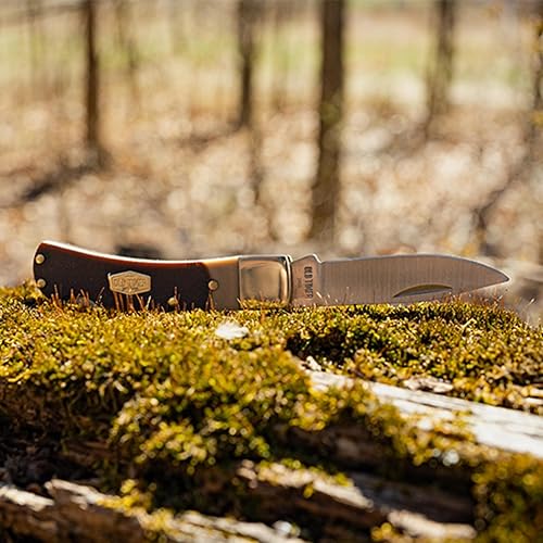 Miniatura 4 de Old Timer 3OT Bearhead - Cuchillo de bolsillo tradicional con hoja de acero inoxidable de alto carbono de 2.2 pulgadas, mango de corte de sierra y