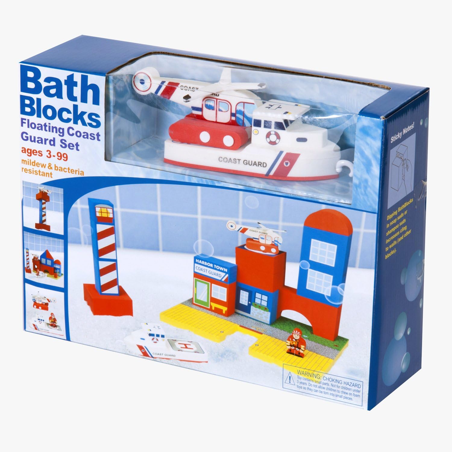 CUISUNYO BathBlocks Floating Coast Guard Set
