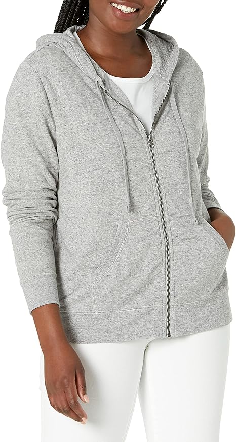 grey fleece zip up
