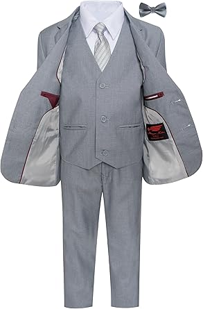 Pantalon Habillé TU Garçons – Gris – Polyester – Taille 6 Ans