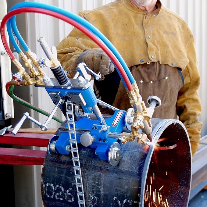 BLUEROCK Tools Model CG-211Y Manual Pipe Cutting Machine - Track