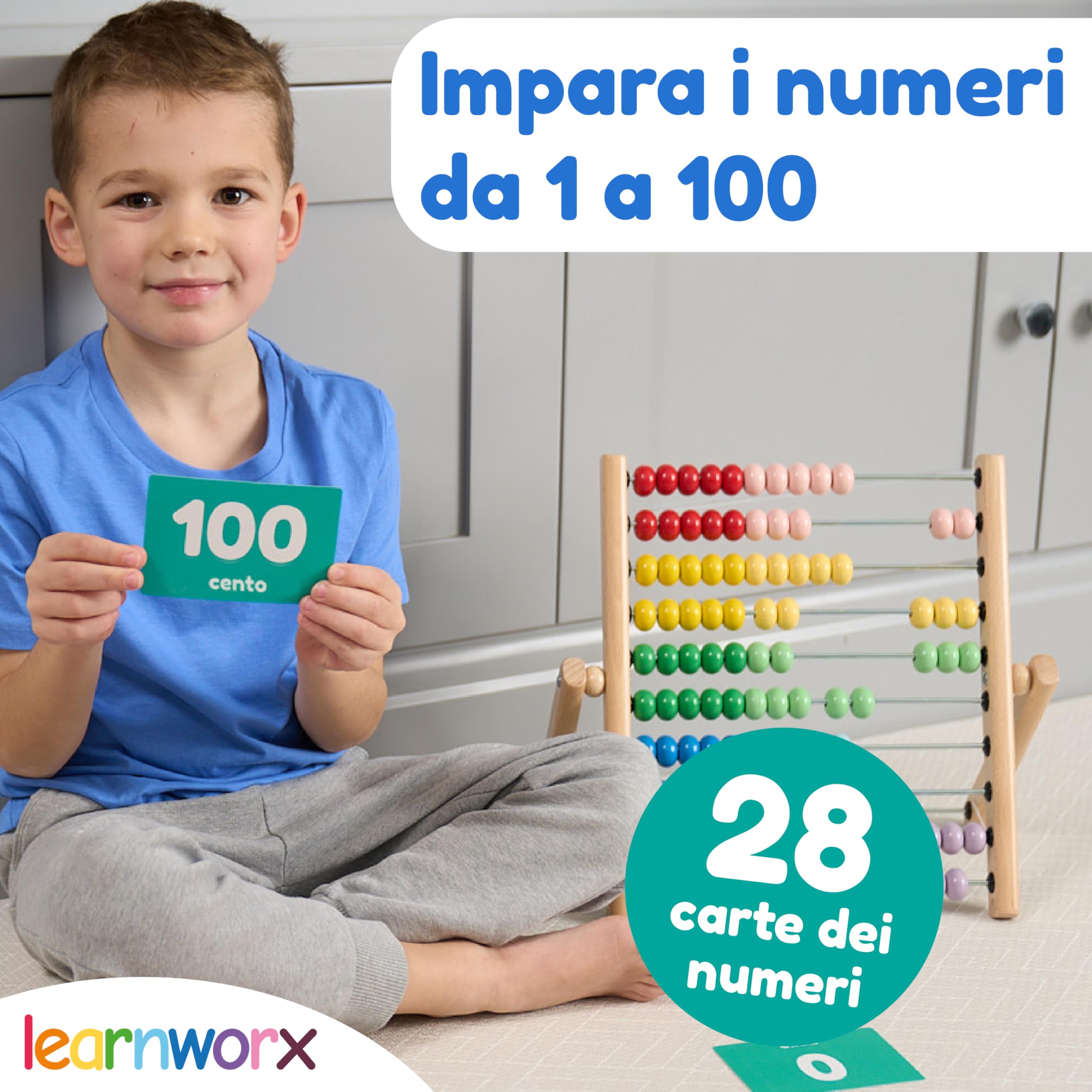 Flashcard per Bambini 1-3 Anni | Alfabeto & Prime Parole | Lettere Numeri ABC Colori Forme Animali | 101 Carte Educative Uniche | Gioco Montessori | Sviluppo Linguaggio & Parlato