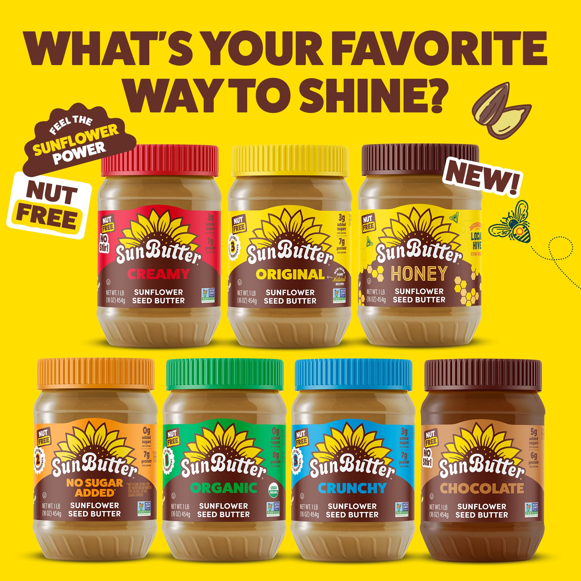SunButter - Mantequilla del girasol ninguna azúcar agregada - 16 oz.