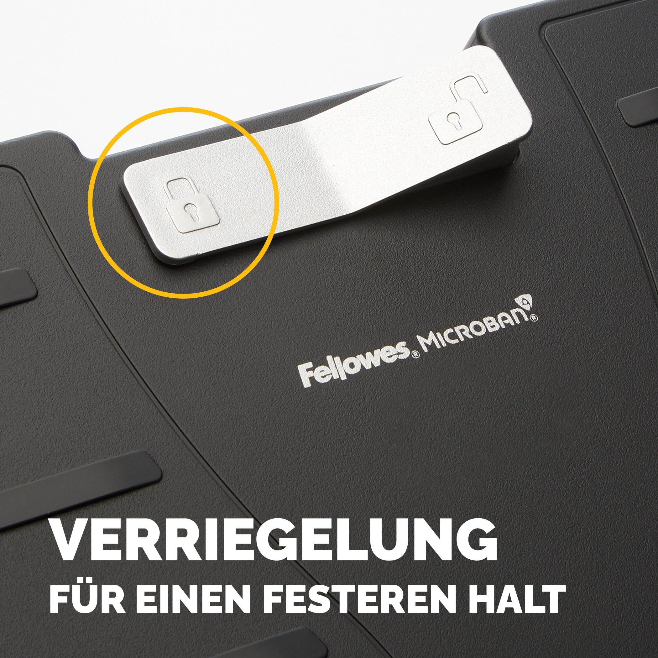 Fellowes Fußstütze Office Suites - mit antibakteriellem Microban Schutz - flexibel verstellbar und fixierbar - ergonomisch - für Büro und Home Office - schwarz