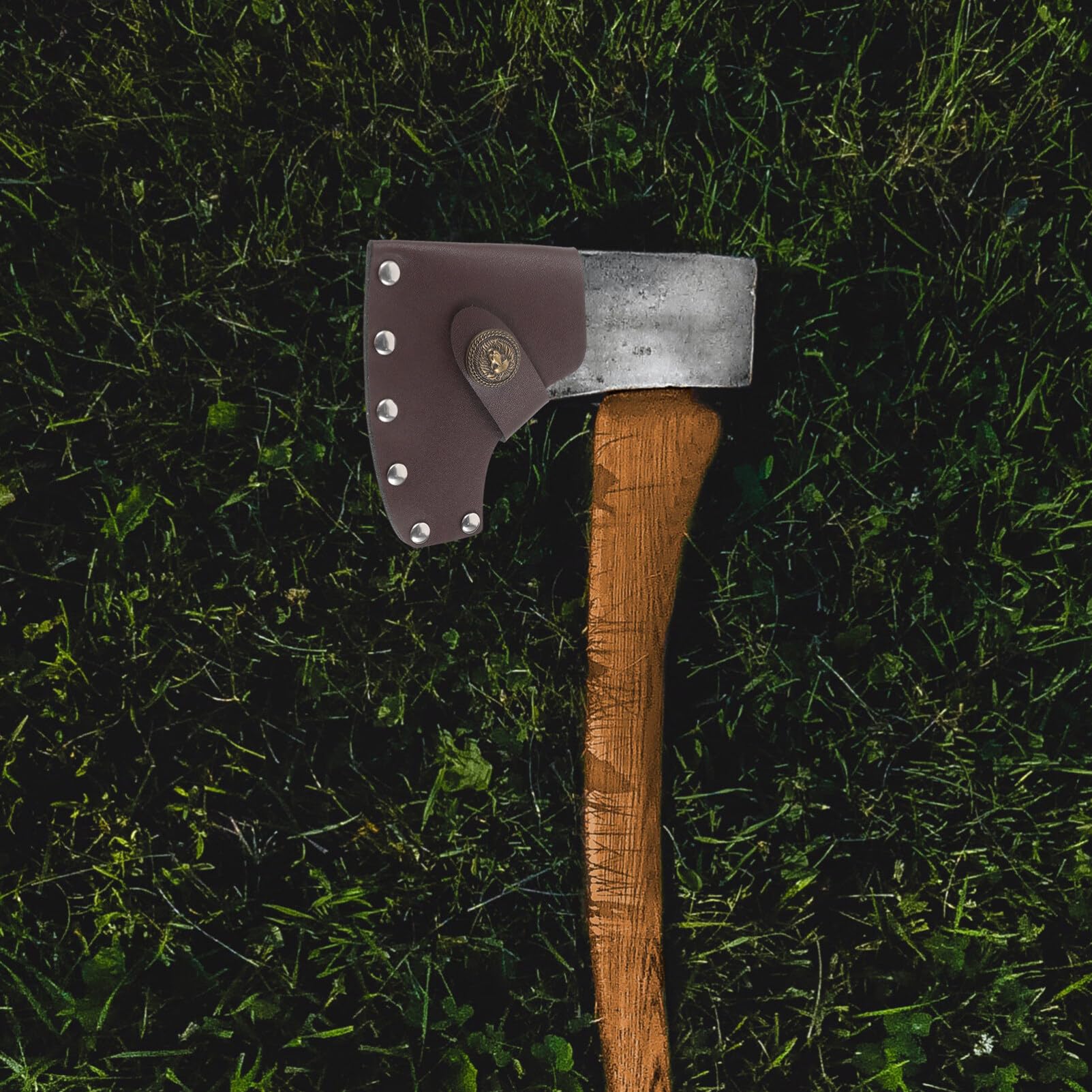 Yardwe Leather Hatchet Cover 2pcs Tool Hatchet Blade Outdoors Work Essentials Camping Accessories