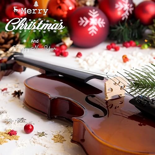 Miniatura 3 de Atuendo de violín de madera maciza de abeto y arce para niños y adultos principiantes, crea tu sonido perfecto y comienza tu viaje musical con