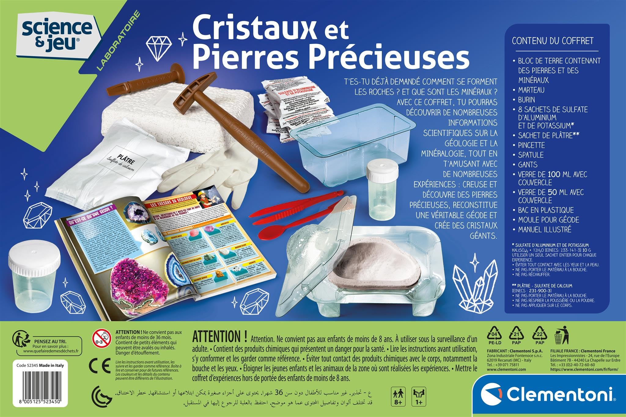 Clementoni | Science & Game - Crystals & Gemstones For Kids 8