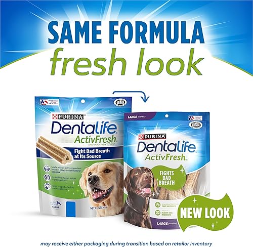 Miniatura 2 de Purina DentaLife - Masticables dentales para perros grandes, ActivFresh Daily Oral Care - (4) bolsas de 21 unidades