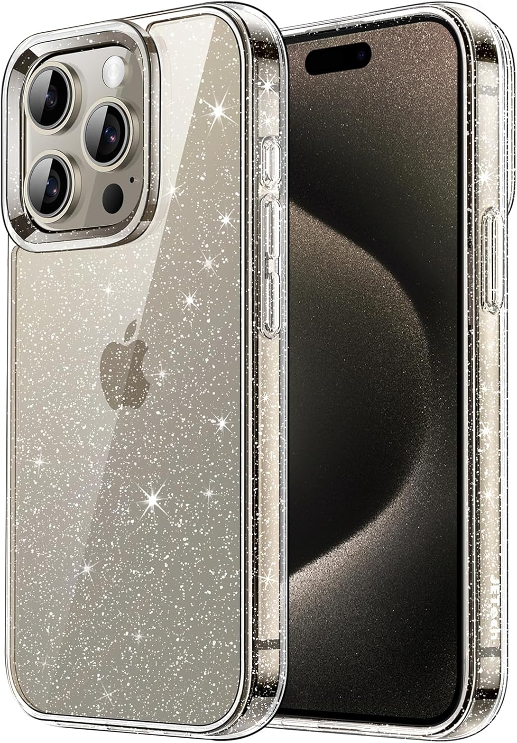 JETech Glitter Case for iPhone 15 Pro Max 6.7-Inch, Bling Sparkle Shockproof Phone Bumper Cover, Cute Sparkly for Women and Girls (Clear) JETech Glitter Case for iPhone 15 Pro Max 6.7-Inch, Bling Sparkle Shockproof Phone Bumper Cover, Cute Sparkly for Women and Girls (Clear)