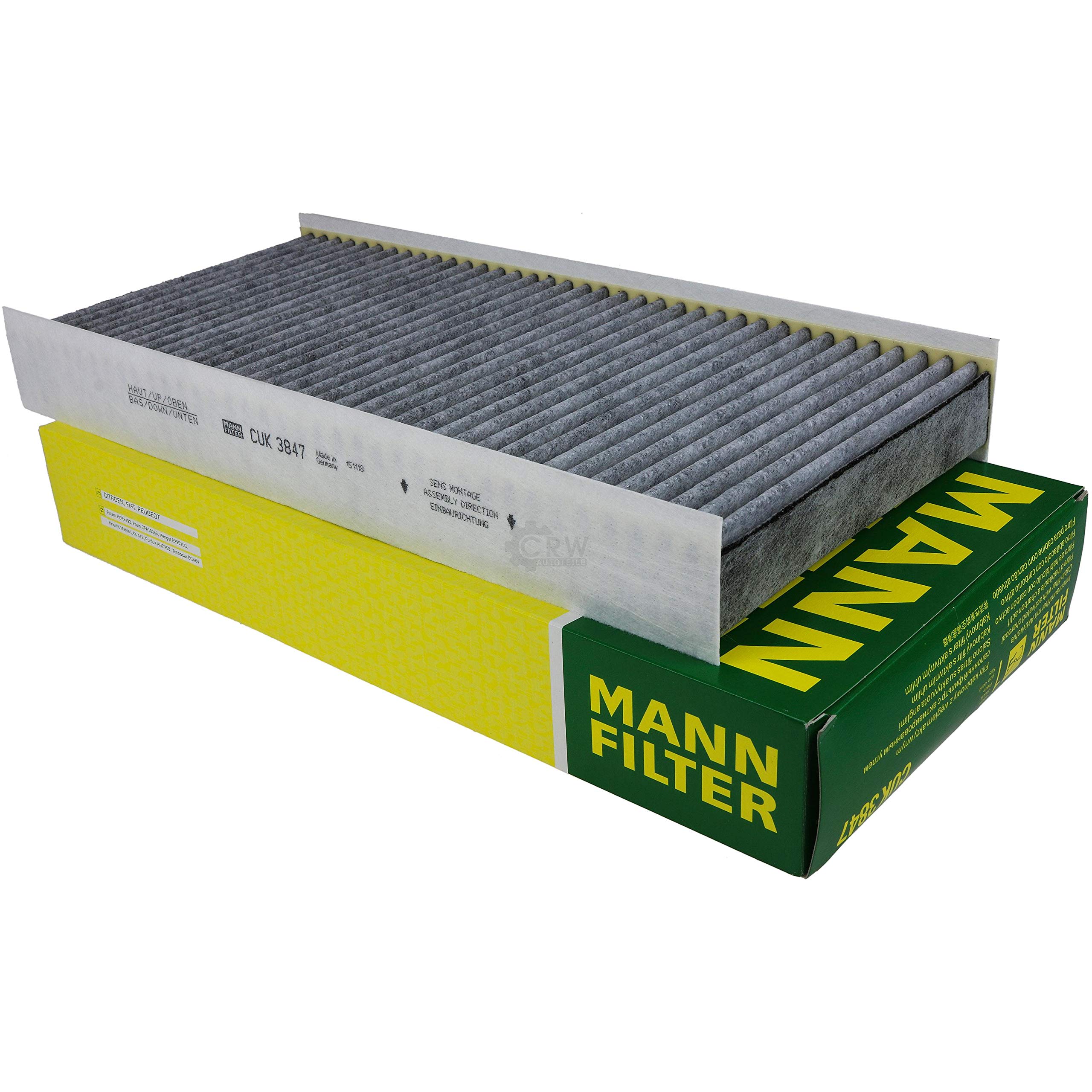 Paquete de inspección Kit de mantenimiento de filtros con filtro de aceite HU 711/51 x, filtro de aire C 35 160/1, filtro de combustible PU 1018 x, filtro de habitáculo CUK 3847, tornillo de