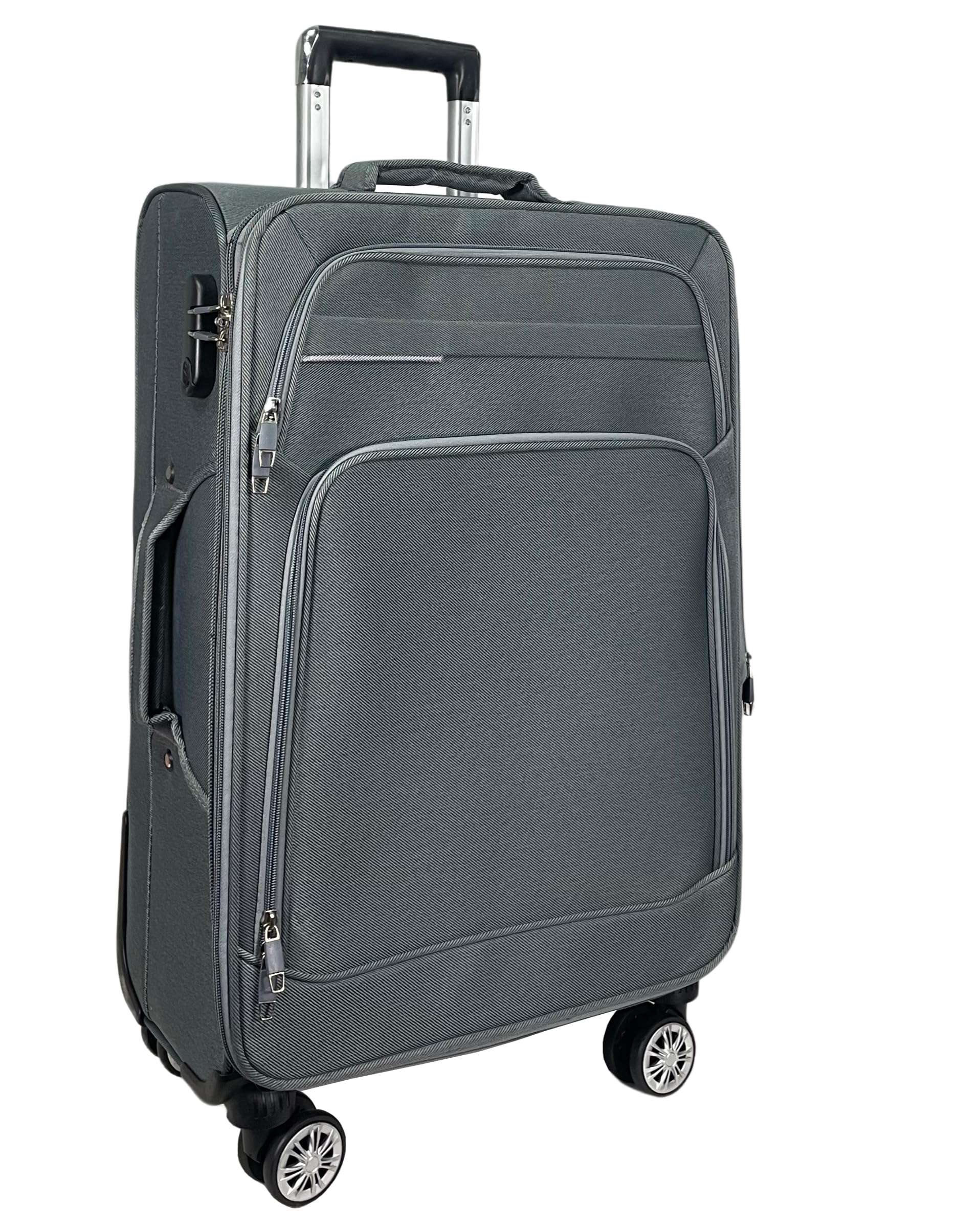 MY TRAVEL BAG Reisekoffer Ultraleicht Stoff Reisekoffer Trolley mit Zwillingsrollen