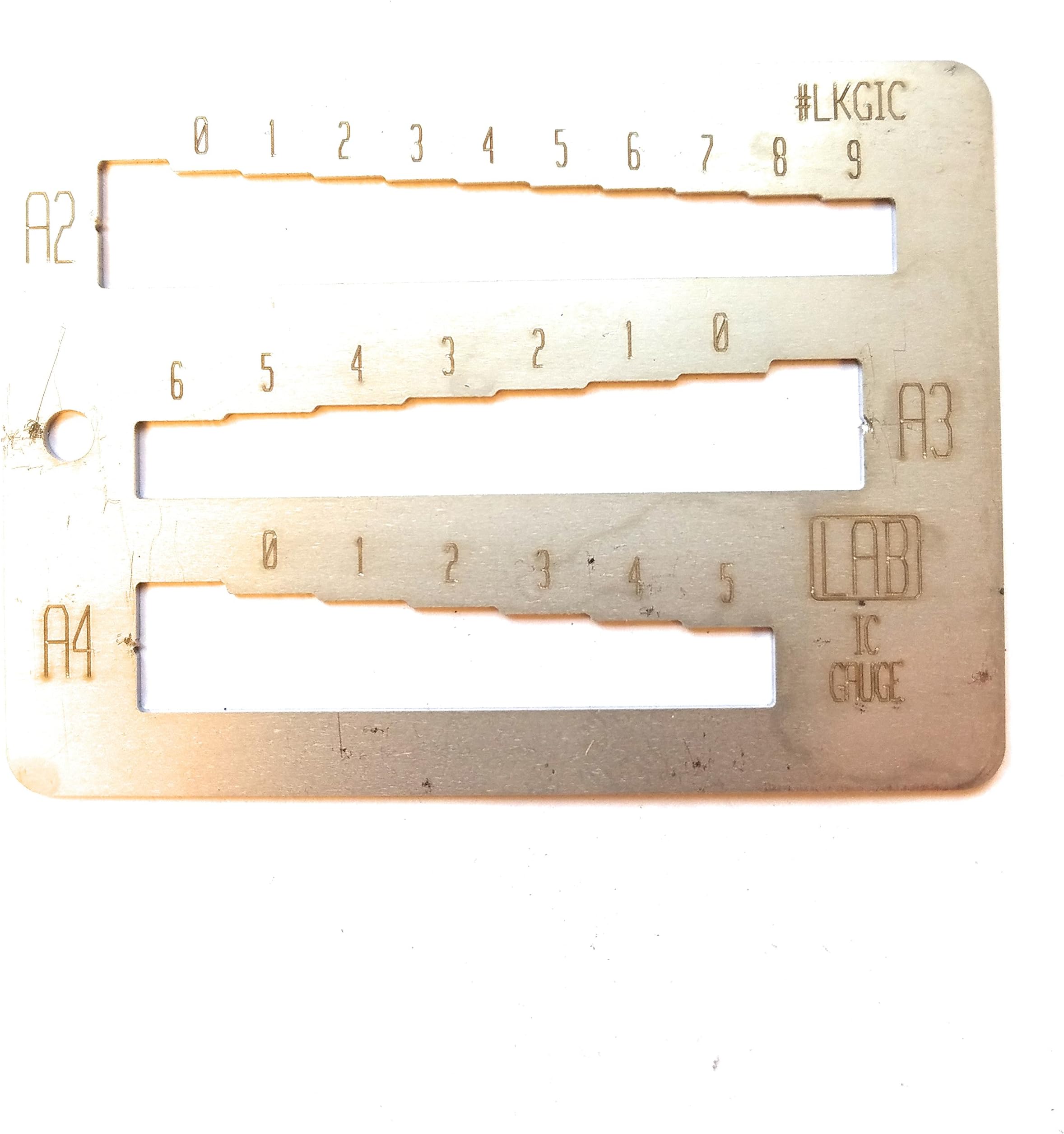 Lab LKGIC Interchangeable Core Key Gauge