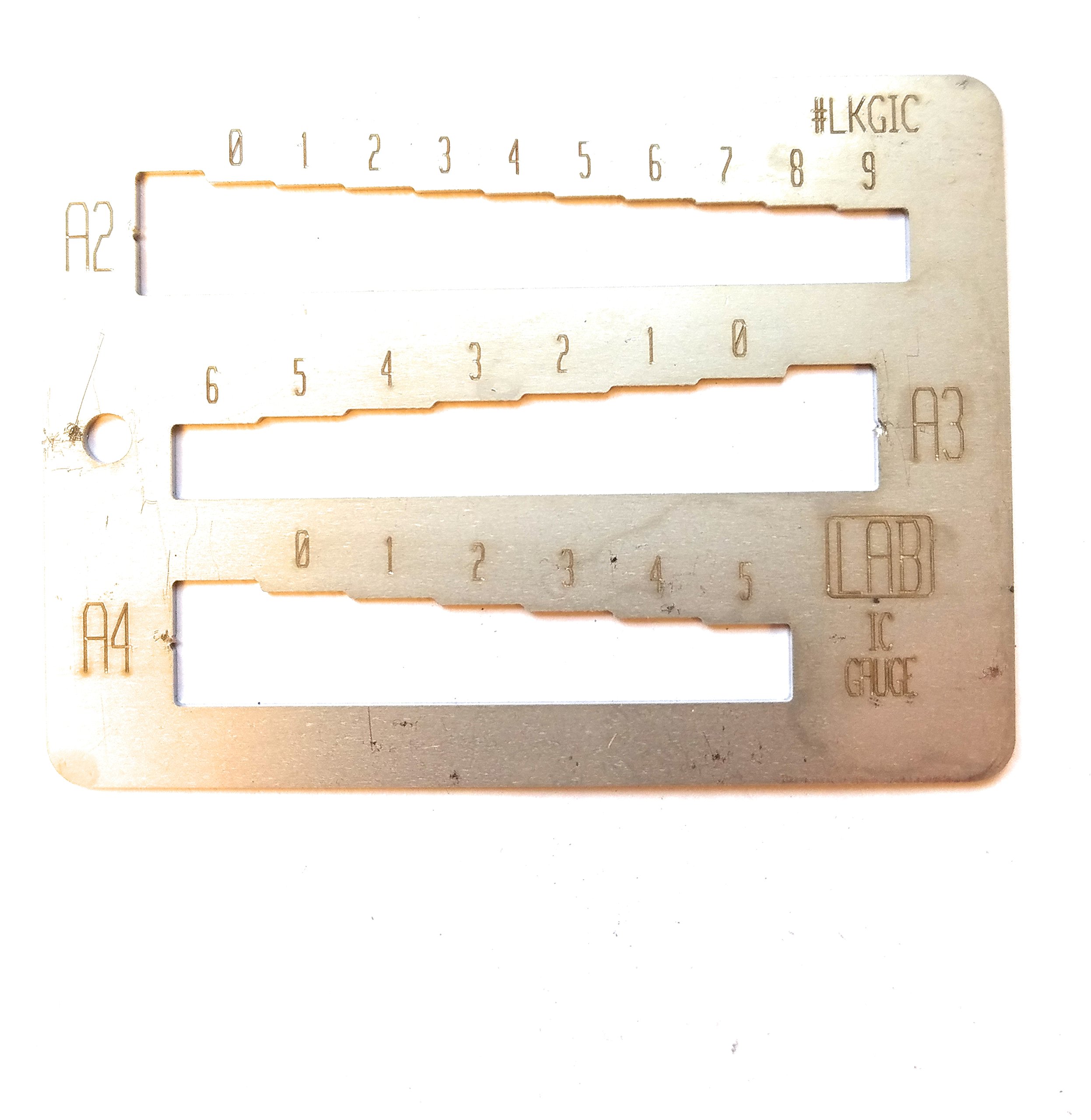 Lab LKGIC Interchangeable Core Key Gauge