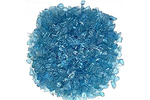 Craft-Ready Azure Blue Glass Chips for Creative Projects