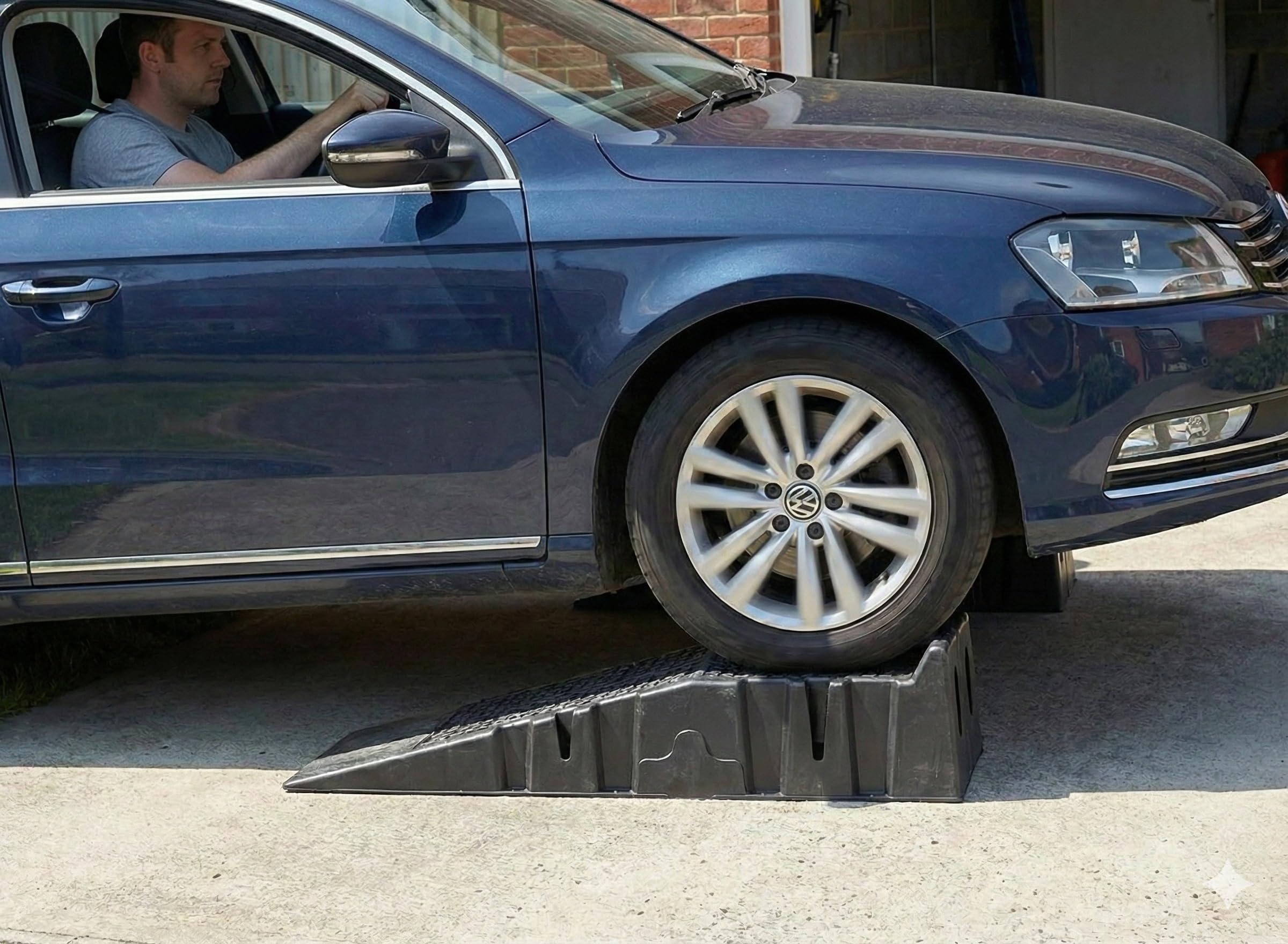 KATSU Rampas de Plástico para Coche, Desmontables de Peso Ligero, Capacidad de 5 Toneladas 1 Par para Vehículos Servicio de Coche de Garaje 161914