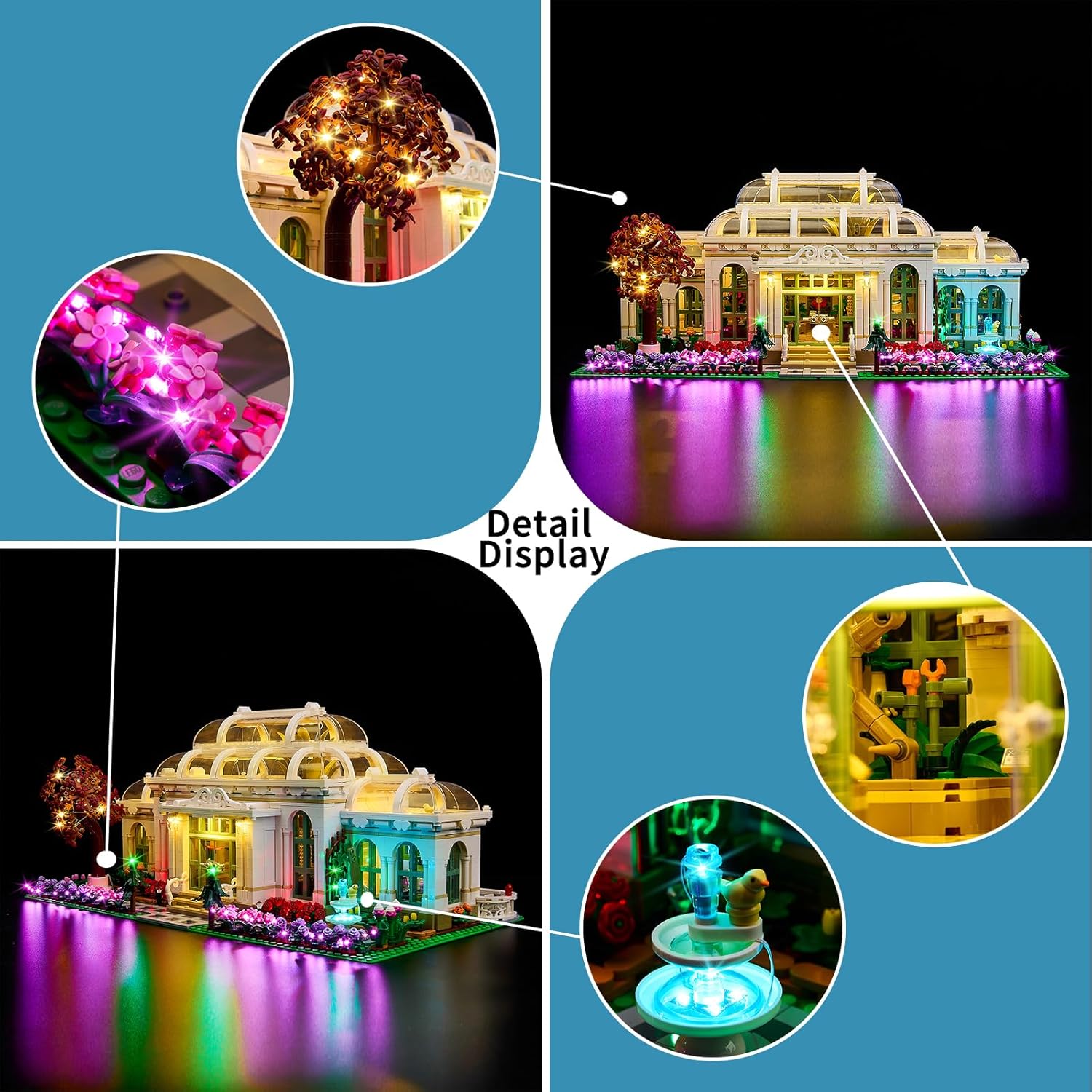 BrickSoul LED Light Kit for Lego 21353 Botanical Garden Building Set, Botanical Garden Light-Up Kit, Does Not Include Building Brick Set (Classic Version)