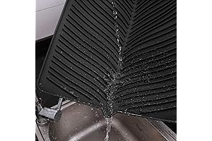 100% Waterproof Silicone Dish Drying Mat with Drain Lip
