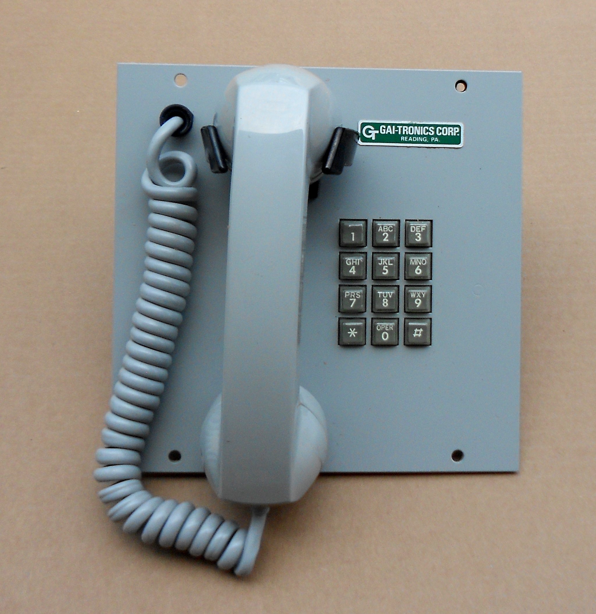 256-001ACSKCALL FOR PRICING Outdoor Industrial Telephone w/ Armored Cord & Spring Kit