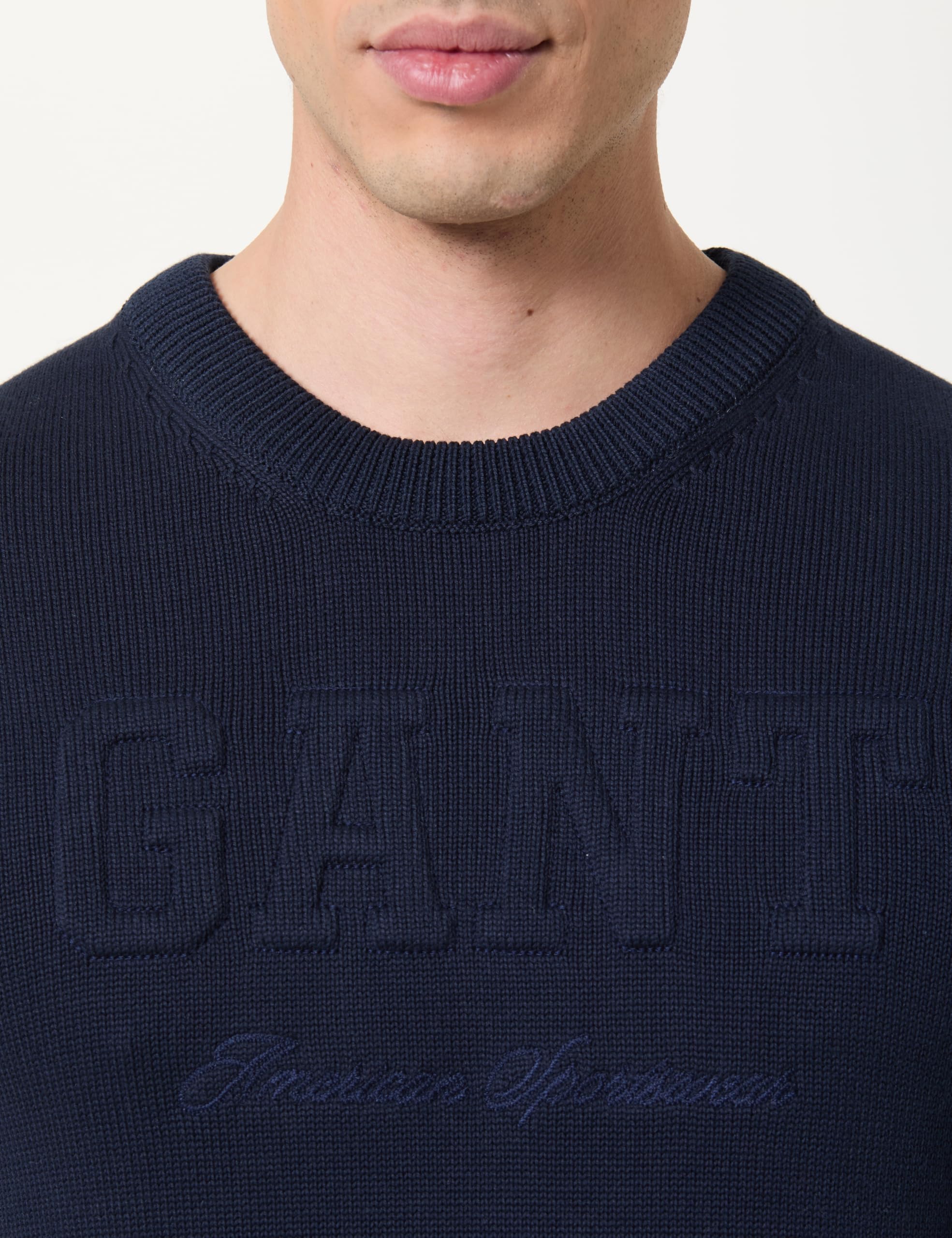 GANT Tonal Graphic C-Neck Suter Pulver Hombre (Pack de 1)