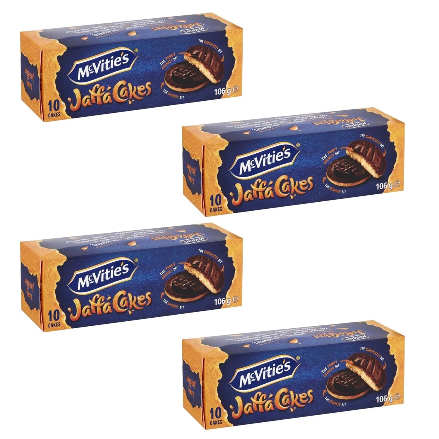 McVities Jaffa Cakes 40 Cakes (4 Box)