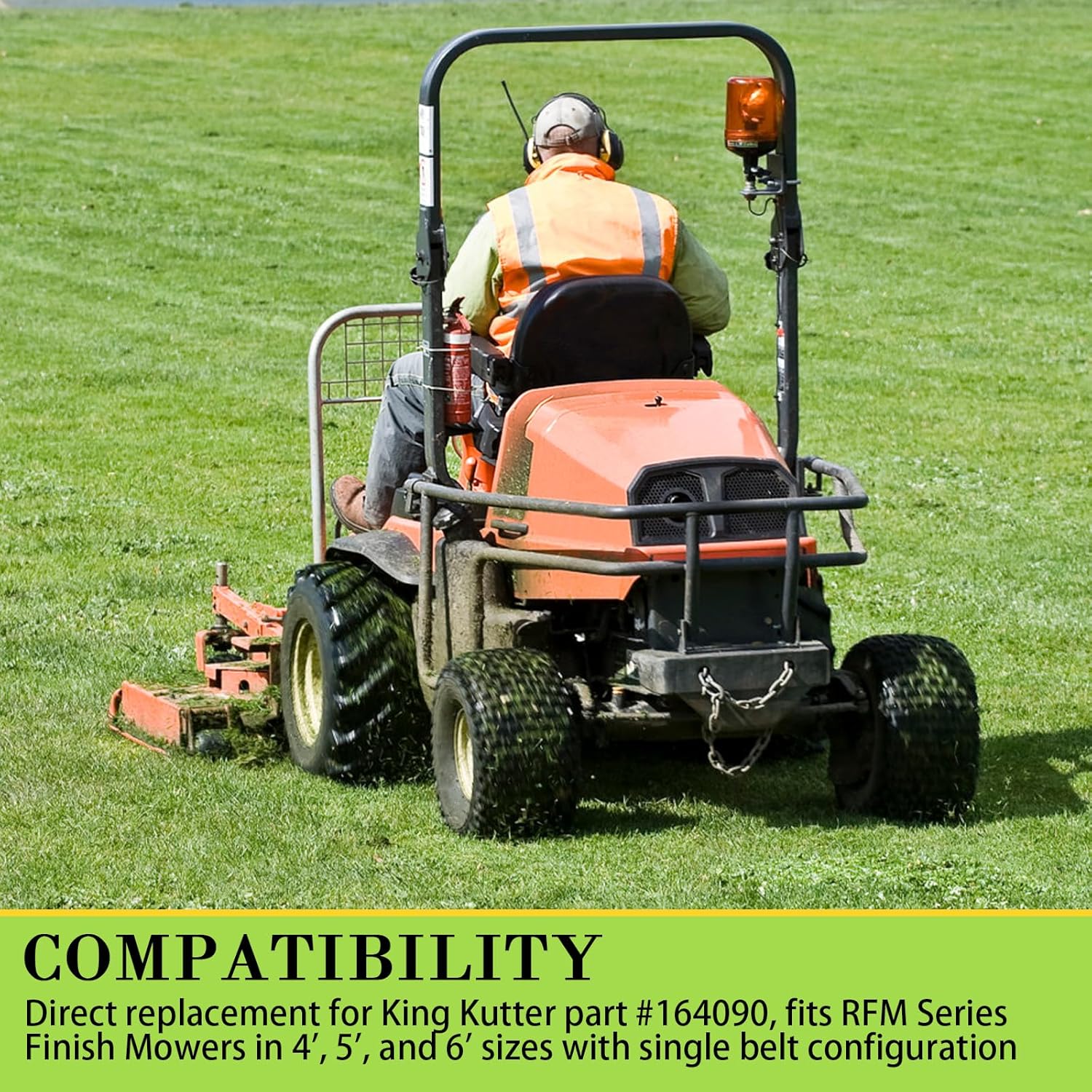 2 Pack Finish Mower Idler Pulley, Replaces for King Kutter Part 164090, Compatible with RFM Series Finish Mowers,4', 5', 6' Mowers