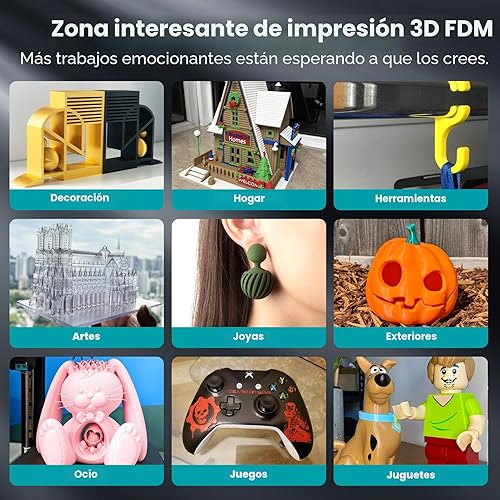 Miniatura 6 de SUNLU PLA filamento para impresora 3D, 1,75 PLA, precisión dimensional +/- 0.001 in, bobina de 2.2 lb 0.069 in