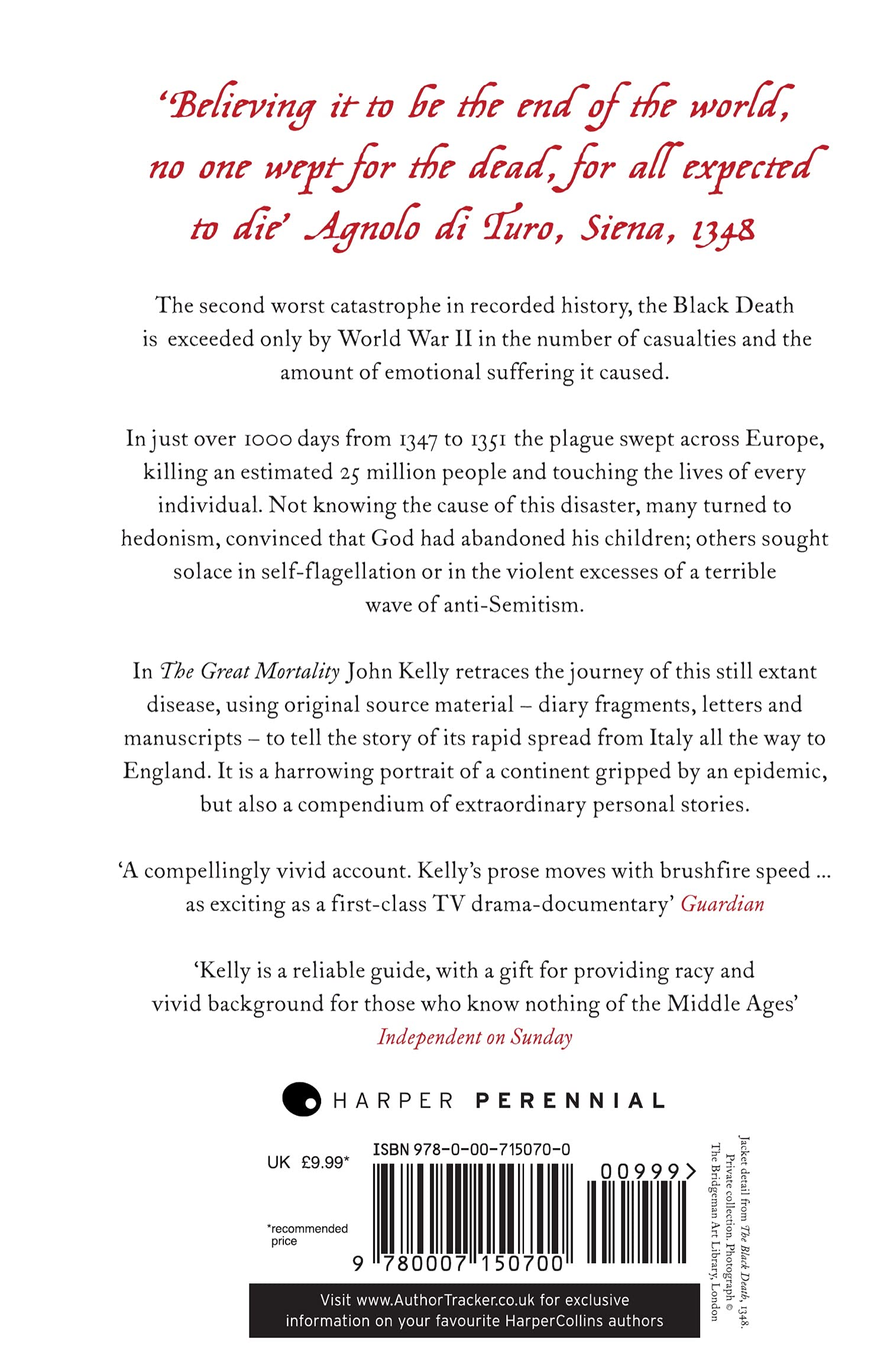 The Great Mortality: An Intimate History of the Black Death