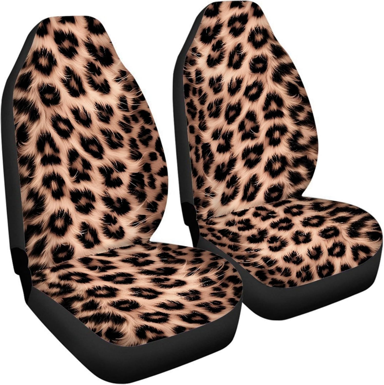 Cheetch Print Waterproof Car Seat Covers for Women Men, Seat Protector Auto Decorations Accessories for SUV Truck Vans Sedans