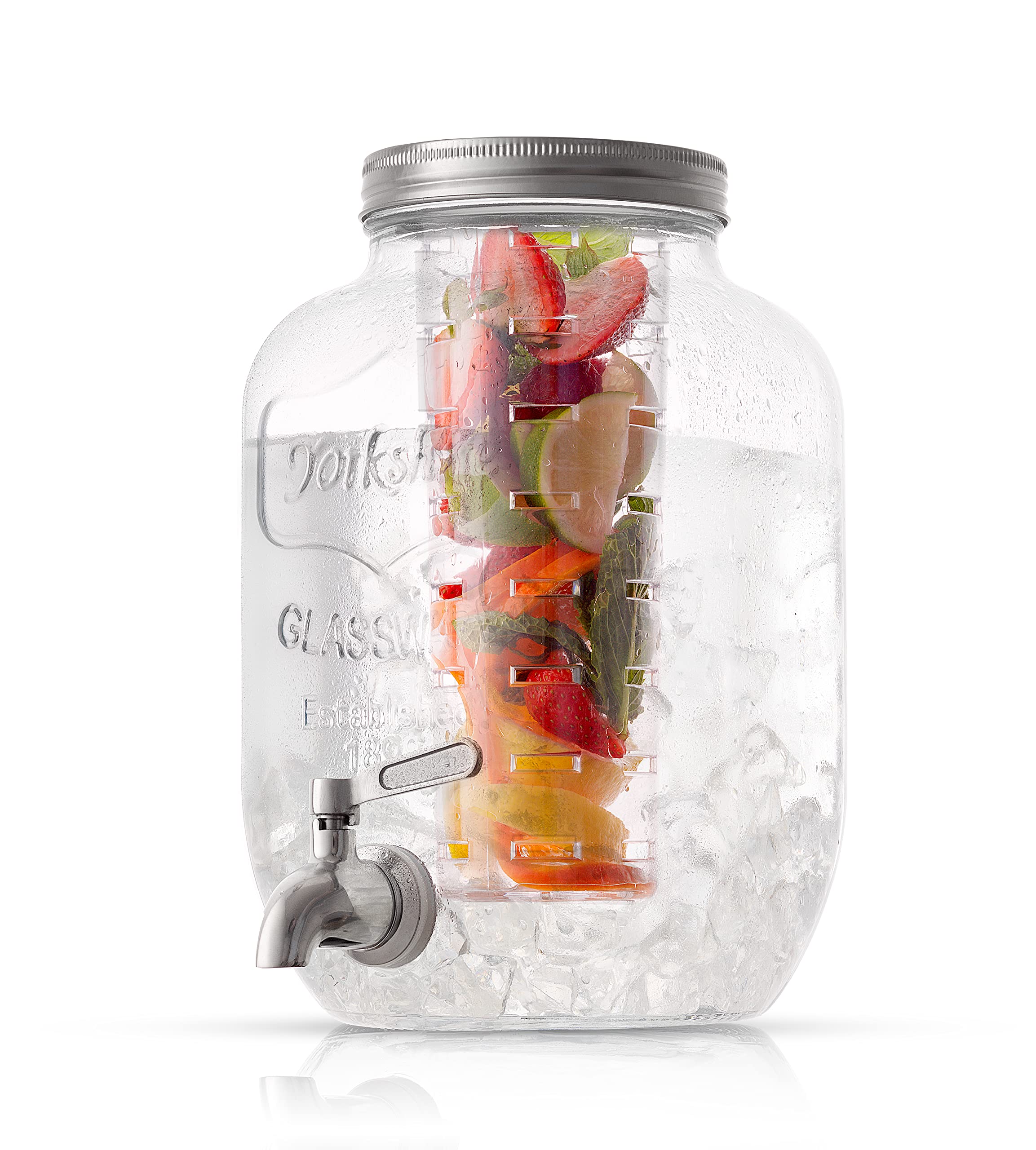 Buy JoyJolt 1Gallon Drink Dispenser. Glass Beverage Dispenser with