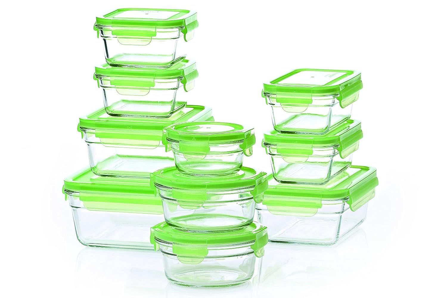 Buy 2 X New Snaplock Lid Tempered Glasslock Storage Containers with