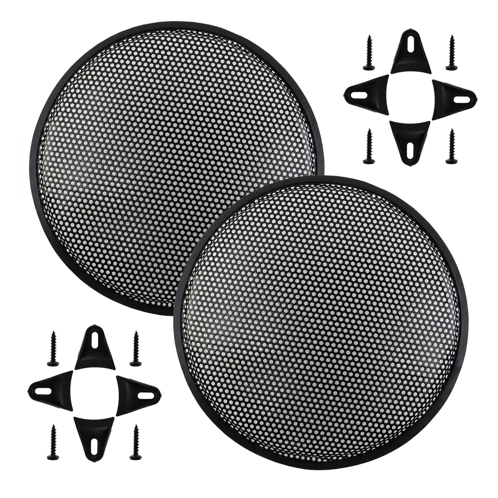 Modengzhe Speaker Grill Cover,12 Inch Subwoofer Grill Protective for Car Speaker Home Audio,Pack of 2