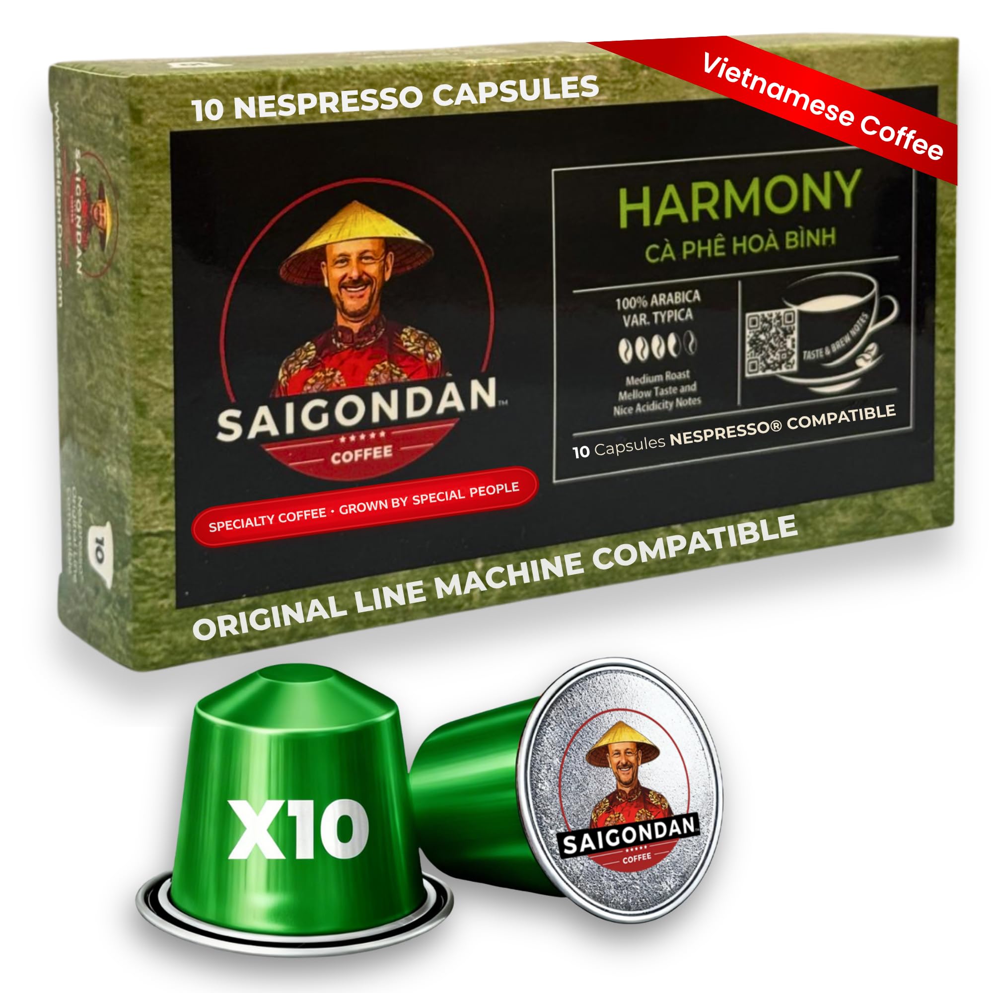 Amazon.com: Harmony Vietnamese Coffee Capsules – Medium Roast 100