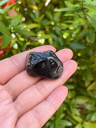 Miniatura 4 de GAF TREASURES Piedras pulidas de ónix negro al por mayor, piedra preciosa de ónix negro natural pulido, ónix negro pulido rocas (ónix negro, 1 libra)