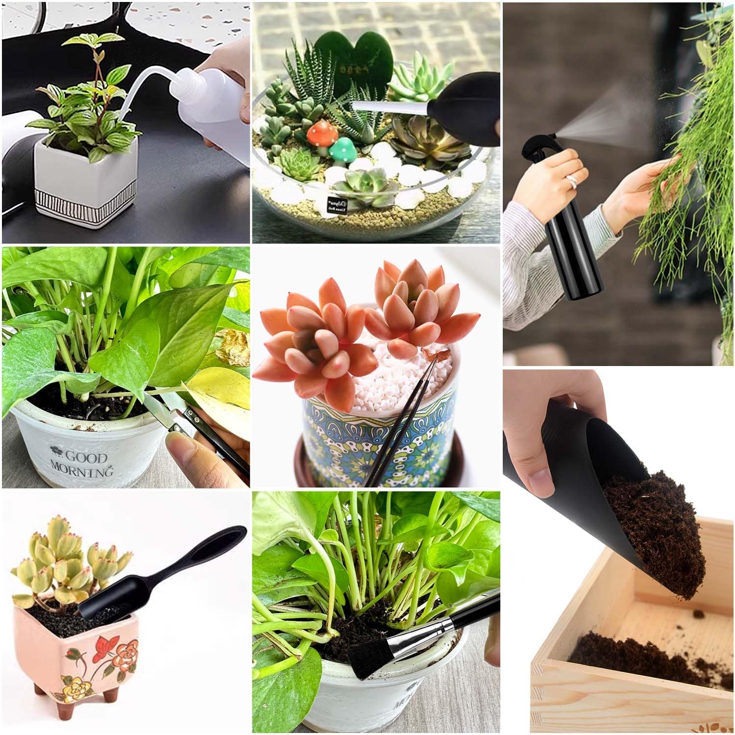 Bonsai Werkzeug Set 16 Stck  Starter Kit Mit Schere, Pinzette, Schaufel &  Mehr Fr Indoor Plants & Profi Bonsai Pflege