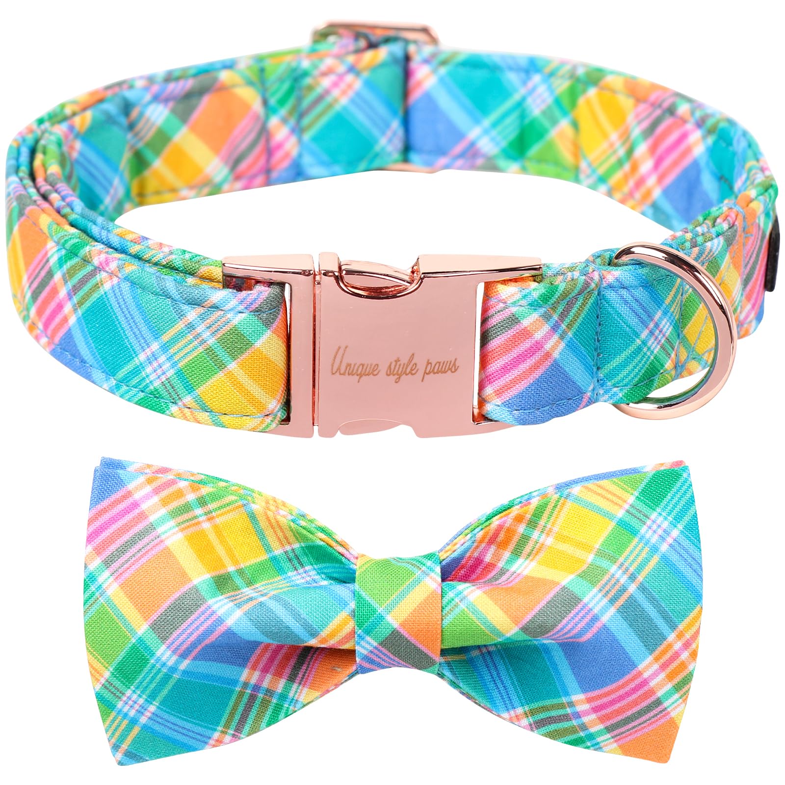 Unique style paws Easter Dog Collar with Bow Easter Eggs Chicken Collar with Flower for Small Medium Large Boys Girls Dogs