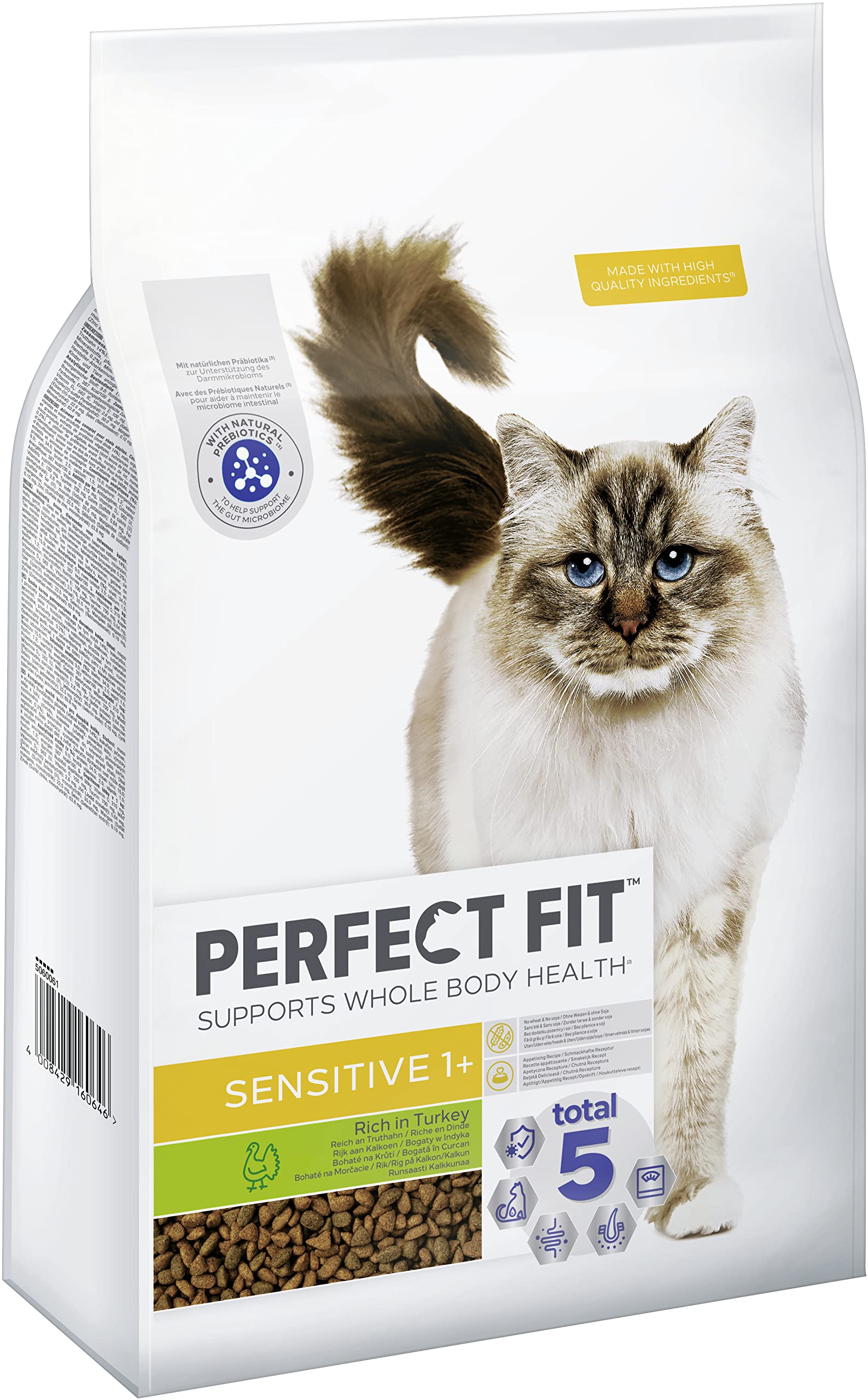 PERFECT FIT Adult Trockenfutter für erwachsene, aktive Katzen ab 1 Jahr - Rind, 7 kg (1 Beutel