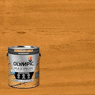 Olympic Maximum 1 gal. Cedar Transparent Exterior Stain and Sealer in One Low VOC