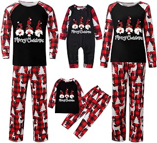 Matching 𝐏ajamas Set Two Piece Cotton Family Ja𝐦𝐦ies with Merry Christmas 𝐏ajamas for Family 𝐏𝐣s