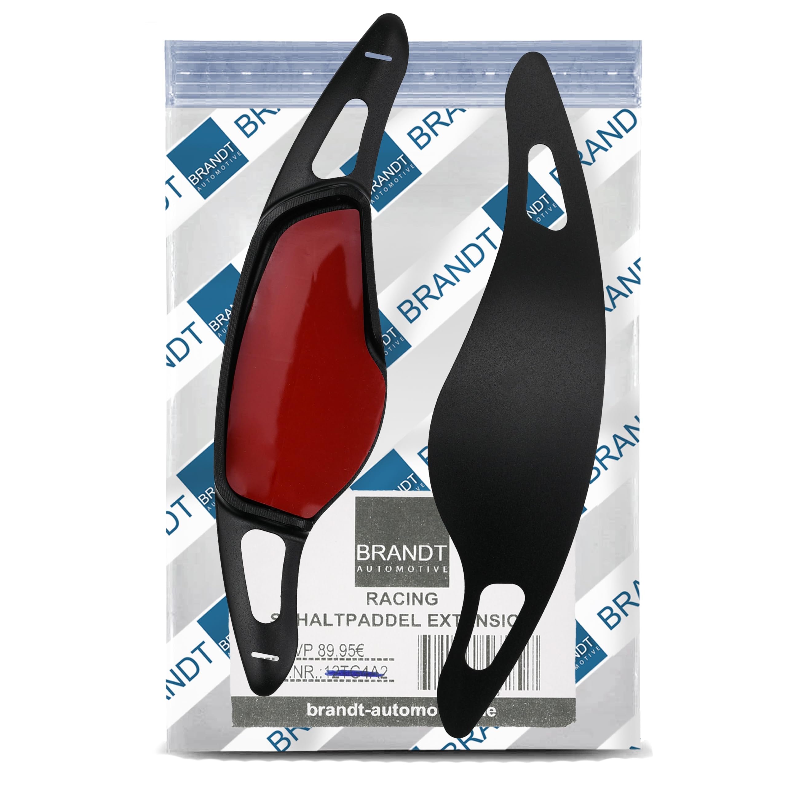 BRANDT Schaltwippen Paar Aluminium Schwarz kompatibel mit BMW F40 G20 G21 G80 G81 G28 G22 G23 G82 G26 G30 F90 G31 G38 G14 F91 G15 F92 G16 F93 G01 Toyota Supra 5