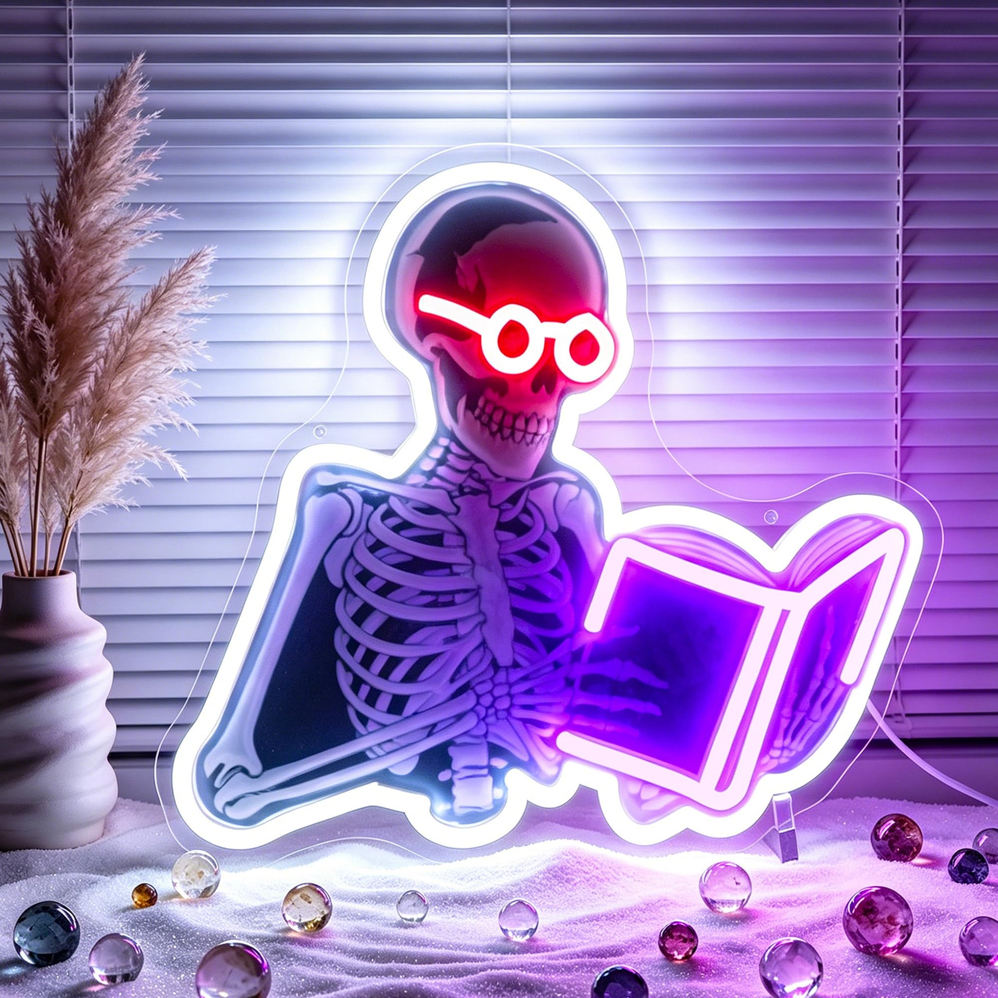 Photo 1 of Whfobfe Skeleton Neon Sign