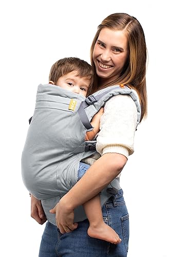Beco - Portabebés para niños pequeños con asiento extra ancho, 100% algodón, estilo mochila de transporte frontal, ligero y transpirable, portabebés