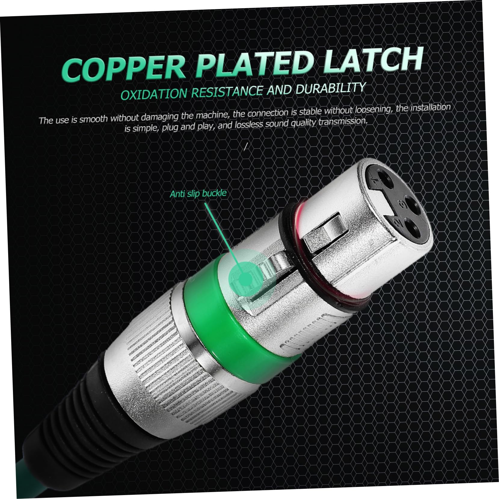 Artibetter Cavo per Microfono Xlr Maschio Femmina, Connessione Flessibile, Prestazioni Stabili, in Rame e Pvc, 5 Pezzi da 1m per Matrimoni e Feste