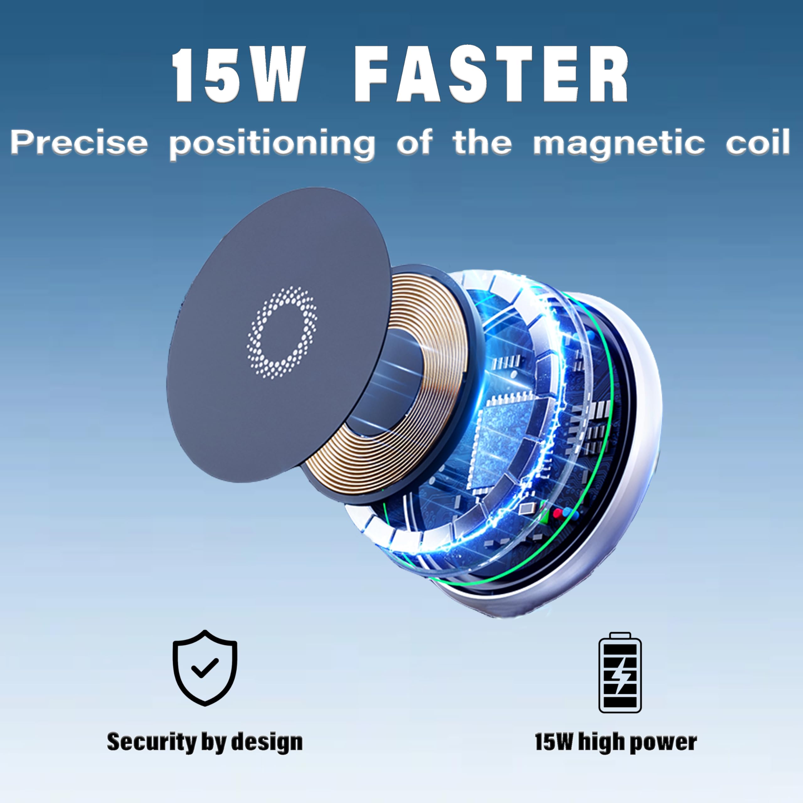 Bezprzewodowa ładowarka samochodowa uchwyt na telefon do Ford Mustang Mach-E 2021-2025, akcesoria do ekranu 15,5 cala, uchwyt na telefon komórkowy obracany o 360° z Magsafe