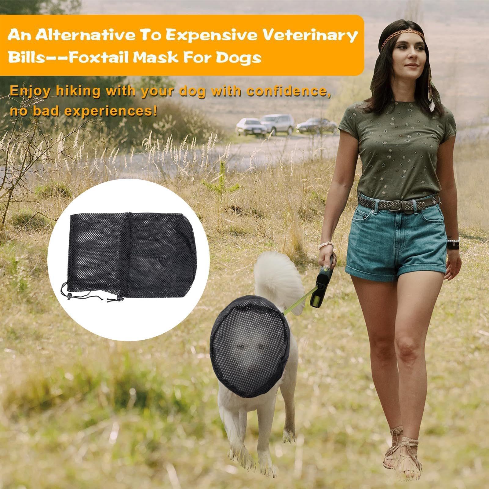 Gesichtsschutz Für Hunde - Atmungsaktive Maske Gegen Fliegen Und Dornen Beim Outdoor