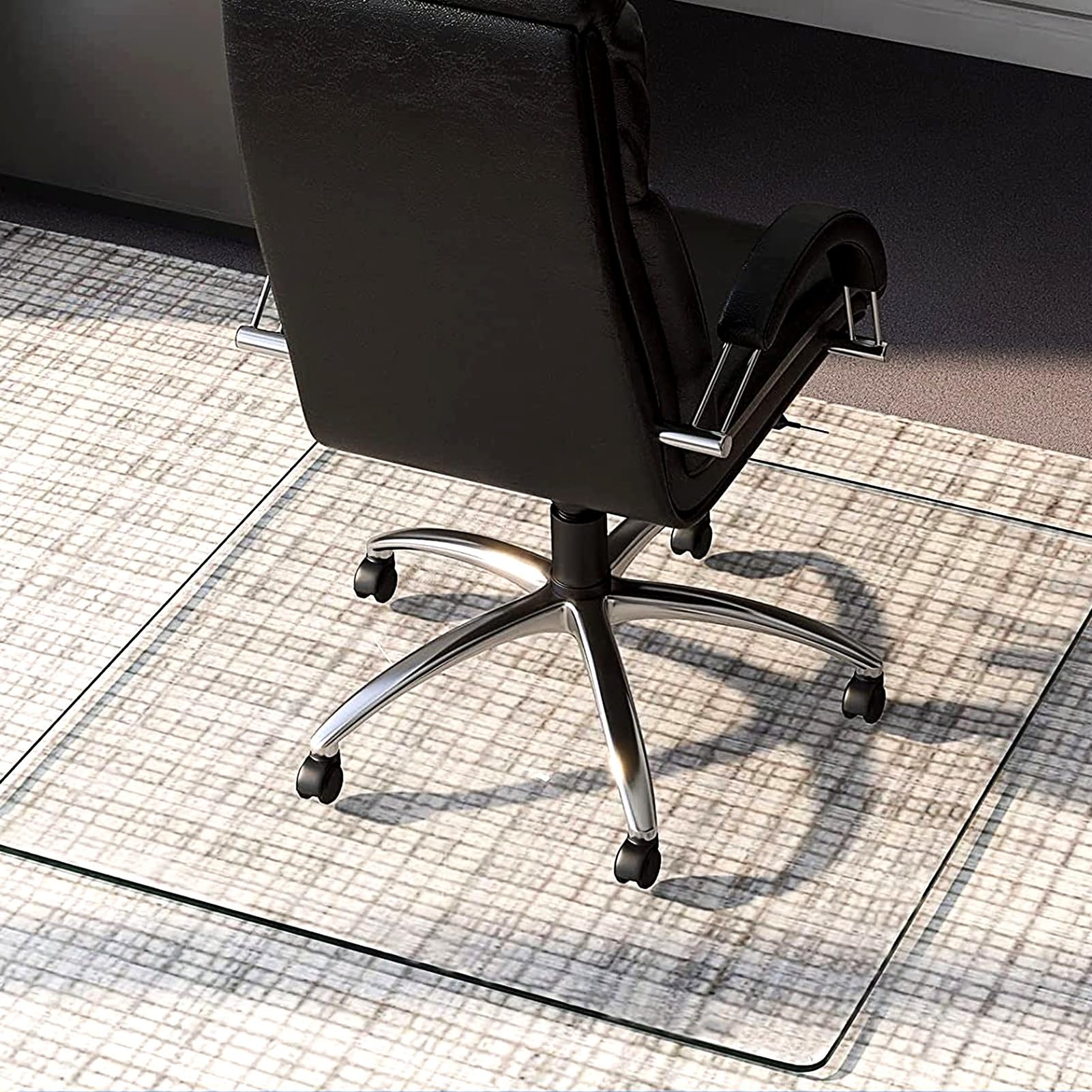 3mm Clear Chair Mat for Hardwood Floor Carpet Heavy Duty Home Office Desk Chair Mats Anti-Slip PVC Floor